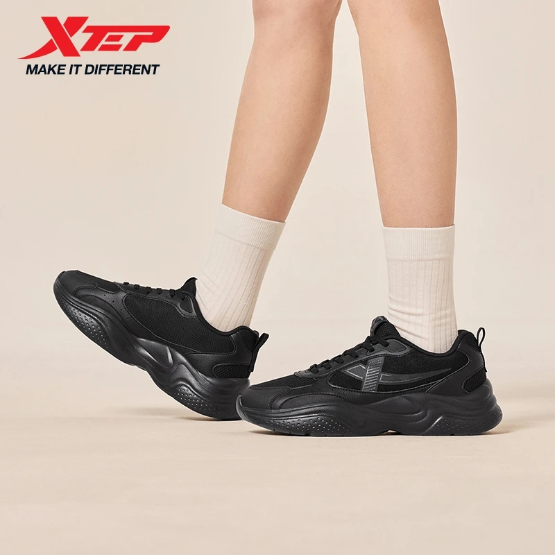 Xtep For Women Casual Shoes Urban Comfortable Soft Outdoor Anti-Slip Wear-Resistant Walking Sneakers 874118320027