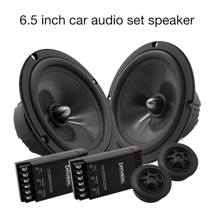 HOT bullet head-type PP Frosted basin Aluminum casing 6.5 Inch 2-way Car Audio Speaker 4 Ohm 92DB rms 60W Car Component Speaker