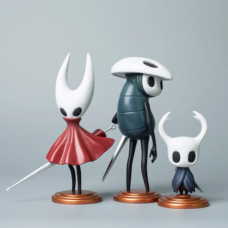 3Pcs/Set Anime Game Figurine Hollow Knight Pvc Action Figure Hornet Quirrel Collecemballages Model Butter Toys 6-12cm