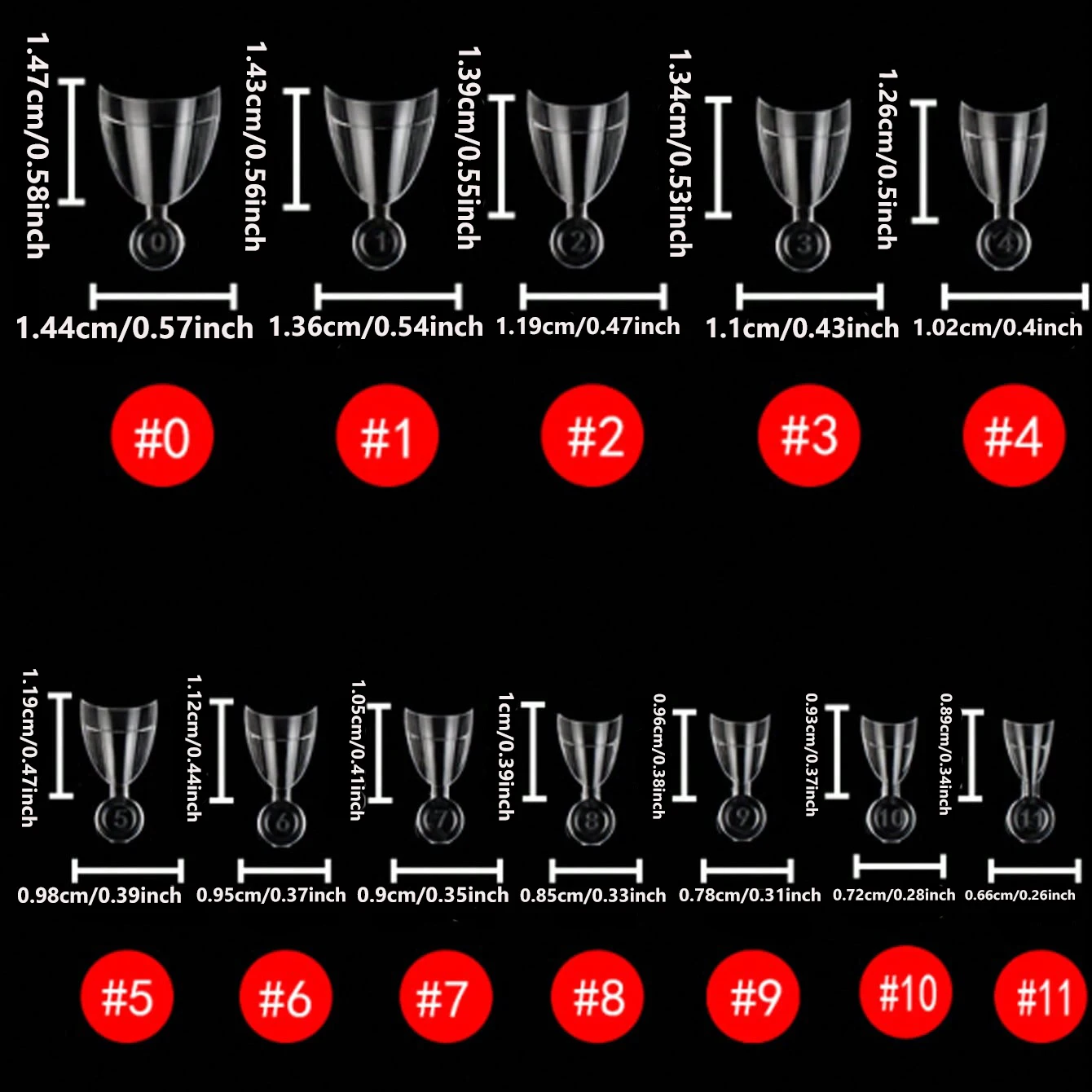 240 Stück halbe Abdeckung Mandel vorgefüllte Nagelspitzen halb matt XS Press on Fake Nail Extension für kleine kleine Nagelbett 12 Größen in Box