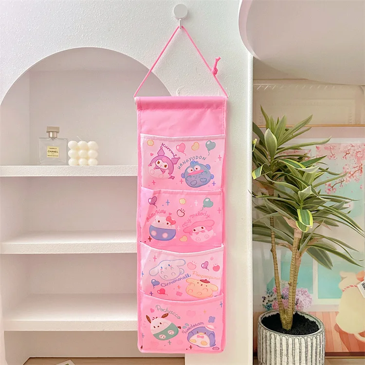 Sanrio Muur Opknoping Opbergtas, Kast Organizer Tas Op De Deur Oxford Farbric Opknoping Pocket Organizer Voor Slaapkamer