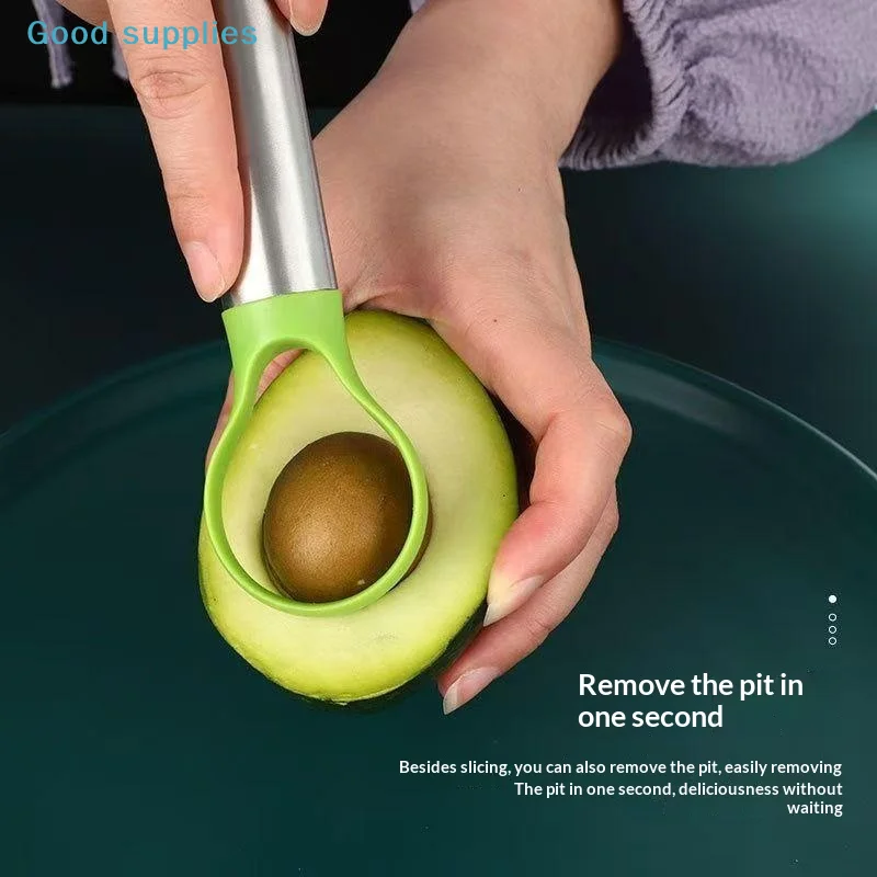 Avocado Slicer Tool - Stainless Steel Avocado Cutter Kitchen Gadget