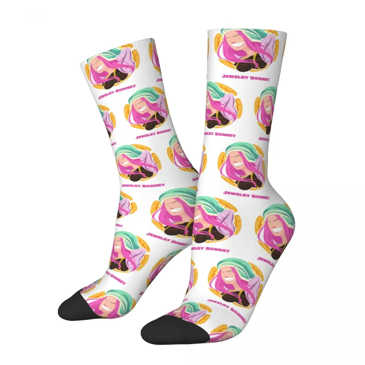 One Piece Tote Bag Socks Printed Men's Stockings Polyester