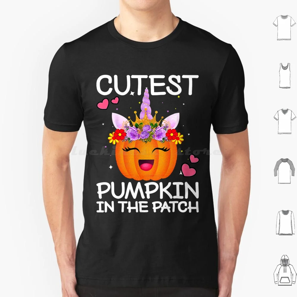 Cutest Pumpkin In The Patch Halloween T Shirt Big Size 100% Cotton Christmas Xmas Funny Christmas Funny Xmas Christmas Tree