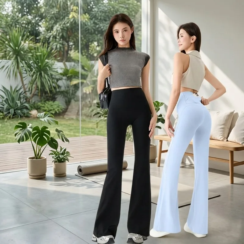Design  Lightweight Comfy for Daily Casual Outdoor Sports Summer Wear Shark Skin Leggings Petite Ladies High Waist Yoga Pants