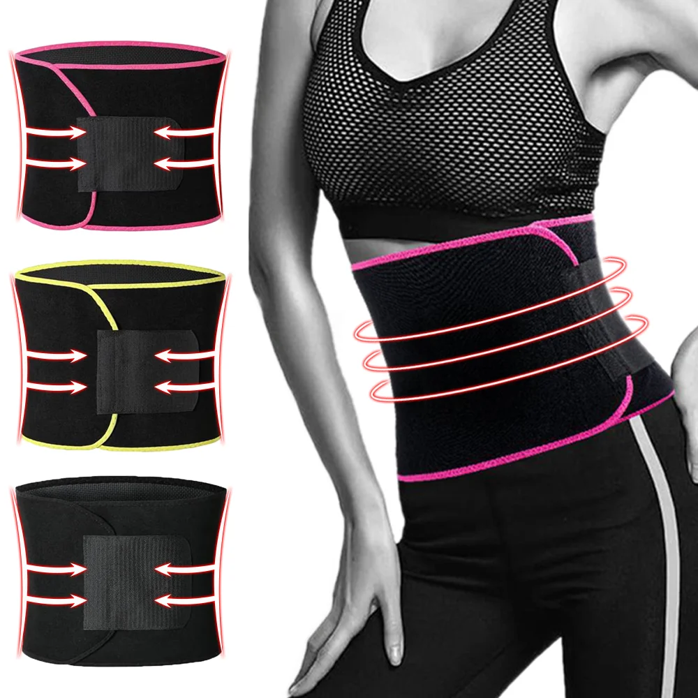 Damen Schlankheitsgürtel Fitness-Korsett Taillenstütze Verstellbarer Schweiß-Taillentrainer Körperformer Bauchkontrolle Flacher Bauch Shapewear