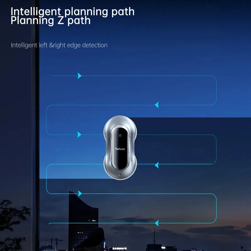 2024 High Quality 4 Directions Spray 2 Sucker Electric Window Cleaning Washer Robot Machine Glass Cleaners Washer