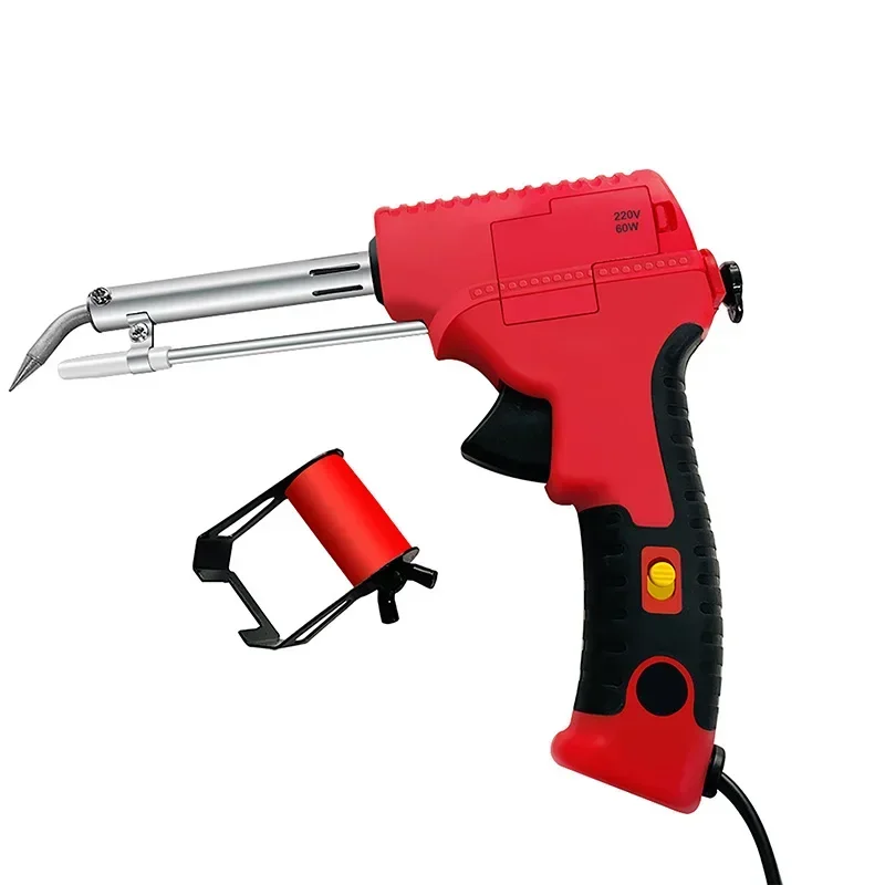 Kit de pistola de ferro de solda elétrica 220v/80w, ferro de solda de aquecimento interno portátil, ferramentas de reparo eletrônico doméstico