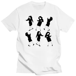 2024 NEW MAN T-SHIRT Summer Elaine Dancing - Seinfeld White Shirt- Black T Shirt For Men Male Fashion Casual Short Sleeve