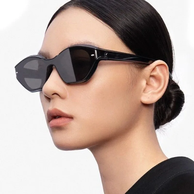 نظارات شمسية عصرية على شكل عين القطة للجنسين للحماية من الأشعة فوق البنفسجية، نظارات شمسية كلاسيكية كلاسيكية للنساء والرجال لالتقاط الصور #1