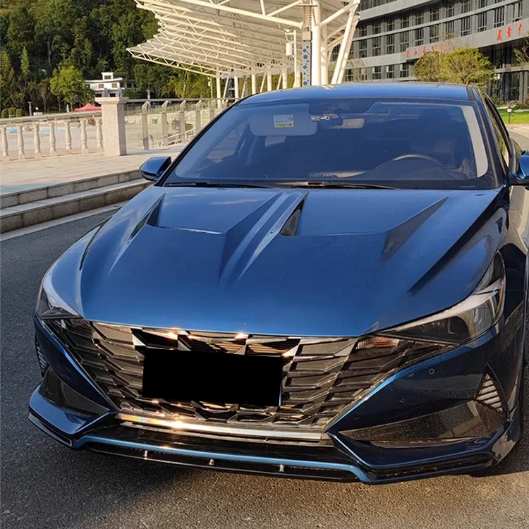 

Крышка двигателя из углеродного волокна из смолы для Hyundai Elantra 20-23, модифицированный корпус капота, комплект кузова, автомобильные аксессуары