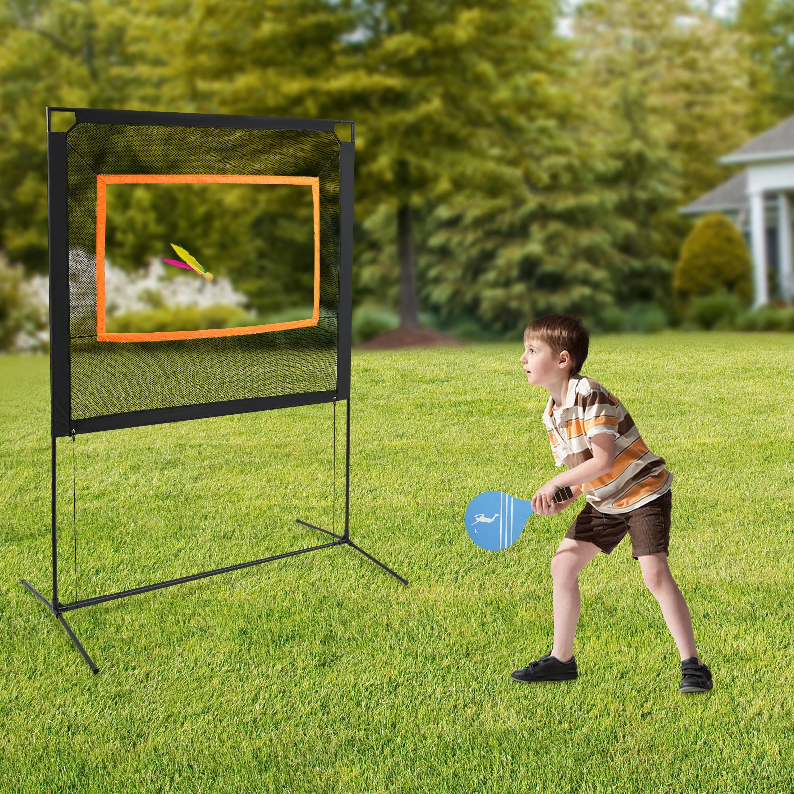 

Decompress Shuttlecock Net Kit training net detachable design backpack and practical storage bag for indoor and outdoor places