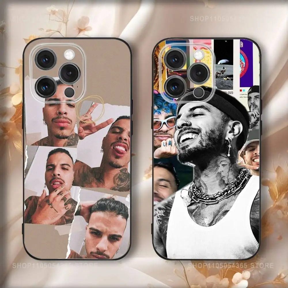 

Singer R-Rauws A-Alejandro Phone Case For iPhone 17,16,15,14,13,12,11,Pro,Max,Plus,Air,X,XS,XR,SE,8,7,Mini,Soft Black Funda