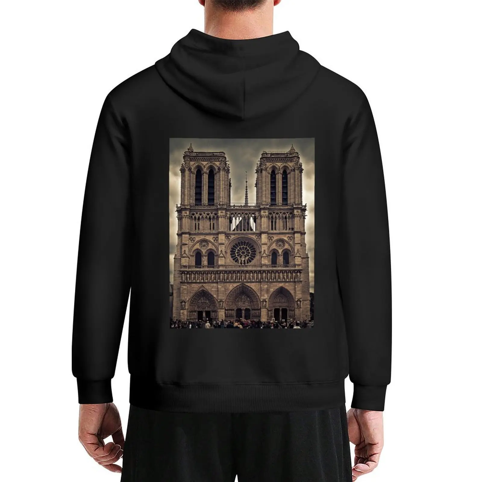 

Notre-Dame de Paris Cathedral - Cathedral Hoodie men's coat men clothes autumn new products men wear graphic hoodies