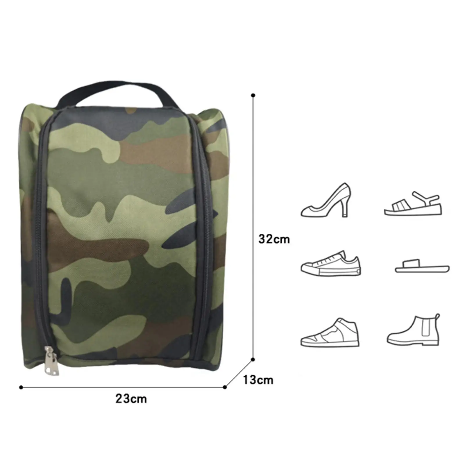 

Golf Shoes Bag Multifunction Golf Accessories Organizer Pouch Shoe Carry Bag for Running Adults Track and Field Gym Camping