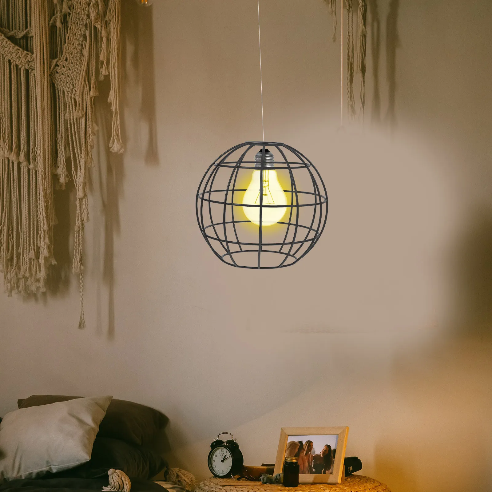 

Iron Lampshade Hollow Out Modern Metal Lamp Shade Durable Replacement Lamp Cover for Home Bar Restaurant Lighting Decoration