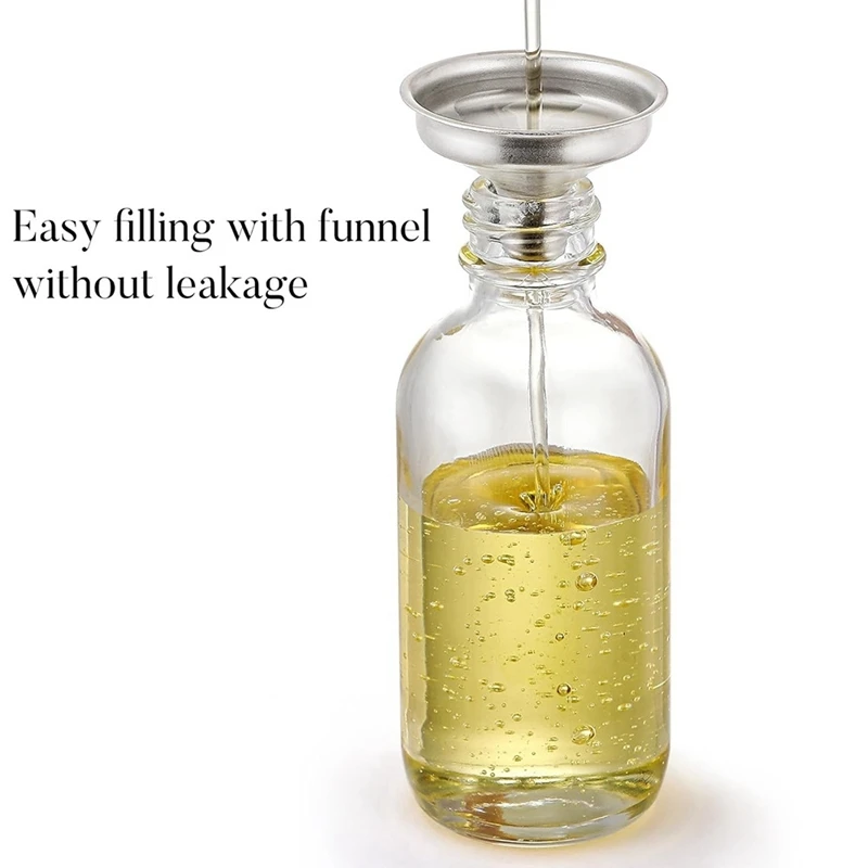 Leak Proof Travel Dropper Bottles 4 Pack With Golden Caps, Clear Glass For Essential Oils 1Oz (30Ml) Easy To Use 10.1X3.3Cm