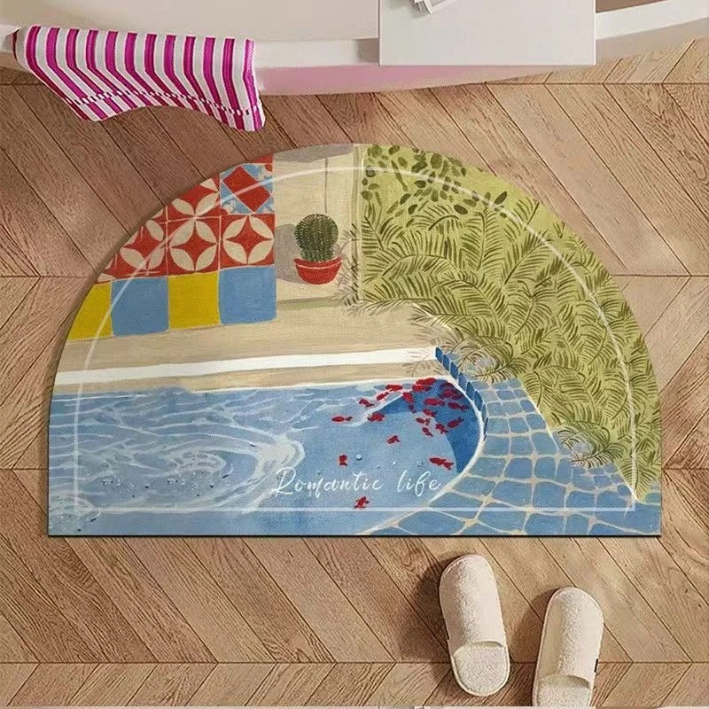 Bathroom absorbent diatom mud toilet  doormat toilet toilet floor mat toilet carpet
