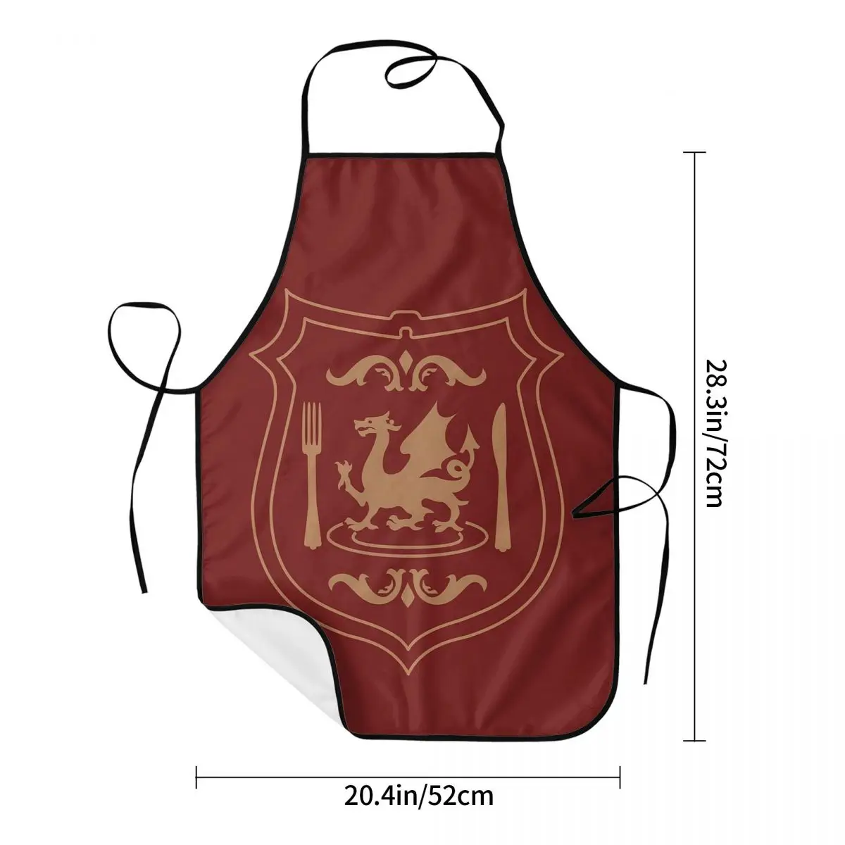 Dungeon Logo (Ideal Ver.) Dungeon Meshi Casual Tee Aprons Chef Cooking Tablier Bib Kitchen Cleaning Pinafore for Women Men