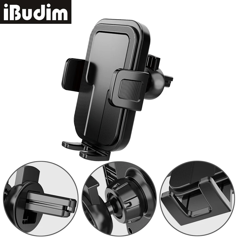 

Car Phone Holder 360 Degree Rotation Universal Air Vent Mobile Phone Holder in Car Support for 4.7-7.2inch Telephone Car Stand