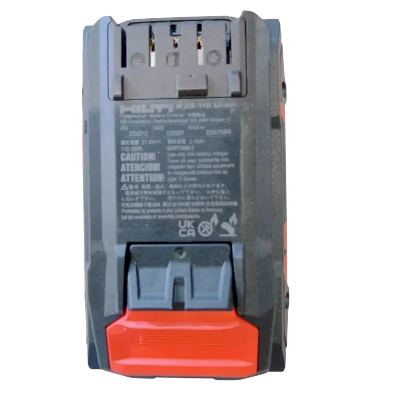 Imagem -04 - Carregador de Bateria de Lítio Recarregável para Série Hilti Nuron Martelo Elétrico Broca Elétrica 5200mah 22v 100 Original