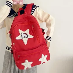 Sanrioed Hello Kitty Anime Cute Backpack zaini studente Cartoon Travel borsa a tracolla di grande capacità regalo di compleanno per amico