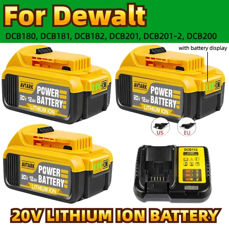 18650 baterias para ferramentas elétricas Dewalt DCF887 DCG405 DCD791 DCF922 DCB180, DCB181, DCB182, DCB201 para Dewalt 18v 18650 