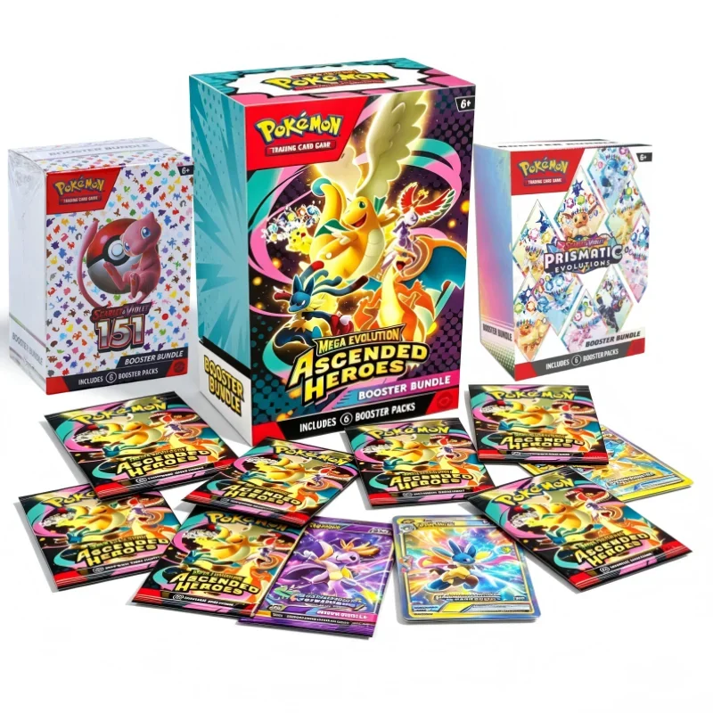 Trading Poke Cards Ascended Heroes Mega Evolution Sword Shield Series 72 Shiny Collectible Booster Bundle Booster Packs Gift