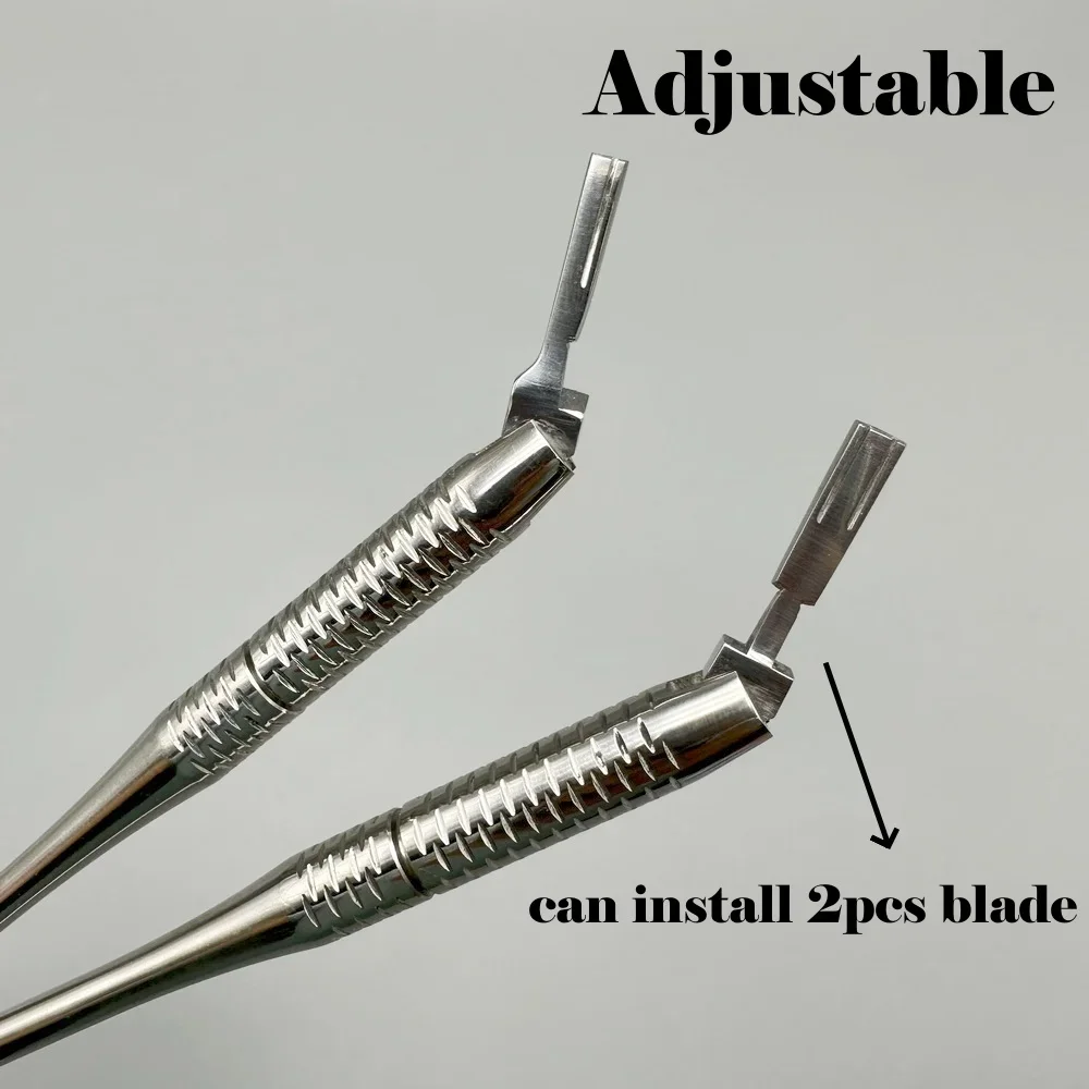 Rotatable Adjustable Scalpel Handle, Reusable Replacement Blade Handle, Multipurpose Tool for Dental Surgery, DIY Carving