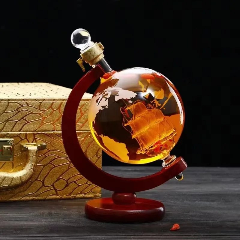 Creative Global Decanter, Whiskey Dispenser, Vodka Customizable Global Wine Decanter, Global Gift Beer Decanter Vinho