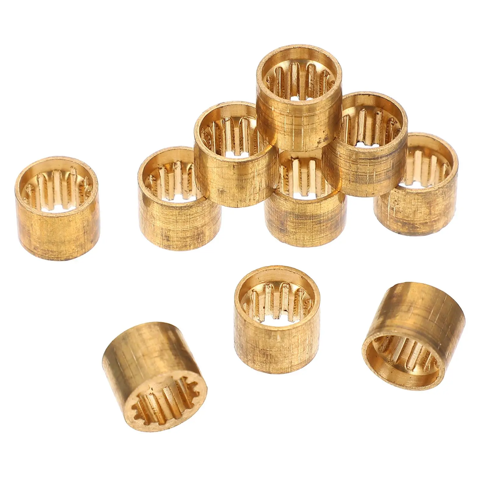 

20 Pcs Pool Cue Copper Nipple Billiard Tip Replaceable Fix Circles Club Snooker Hoops Tips