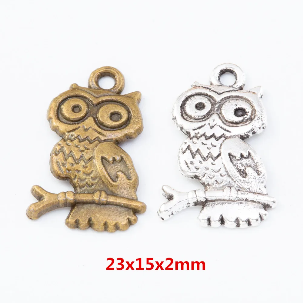 

80pcs owl Craft Supplies Charms Pendants for DIY Crafting Jewelry Findings Making Accessory 51