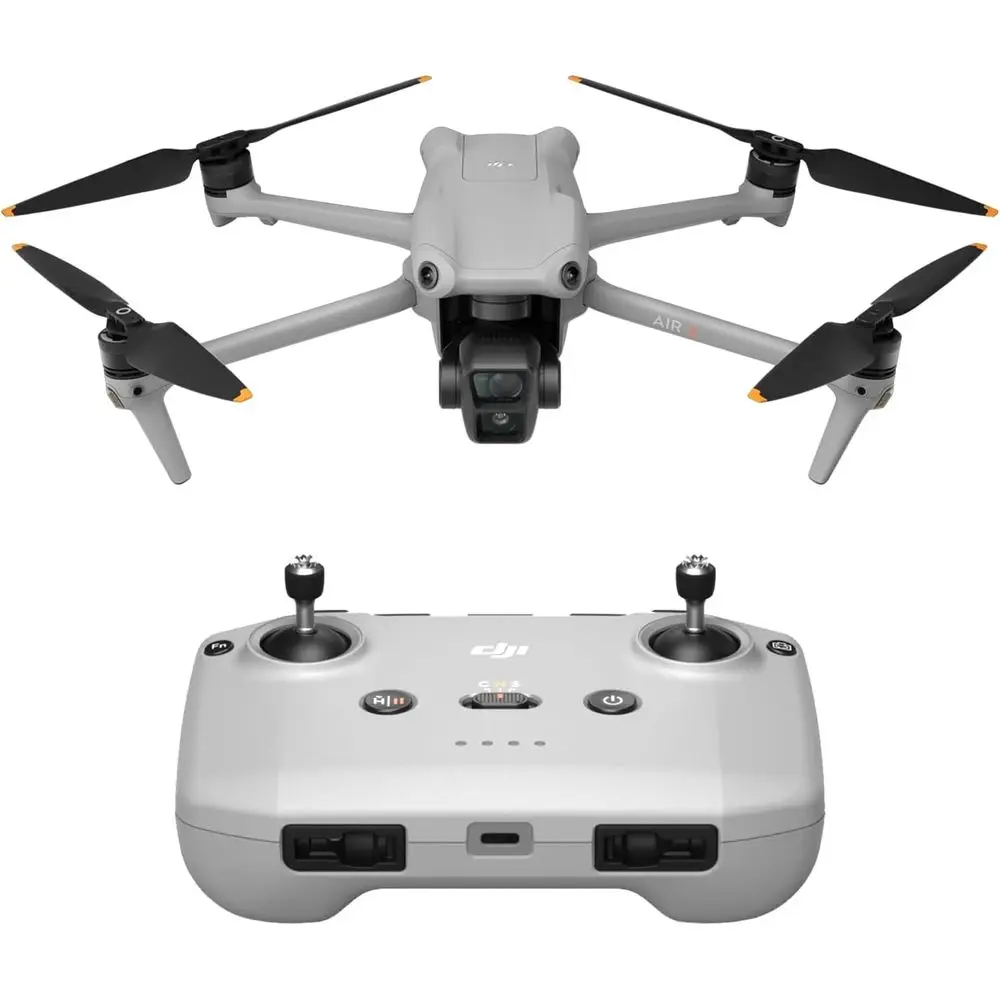 

Air 3 (RC-N2), Drone with Medium Tele & Wide-Angle Dual Primary Cameras, 46-Min Max light Time, Omnidirectional Obstacle Sensing