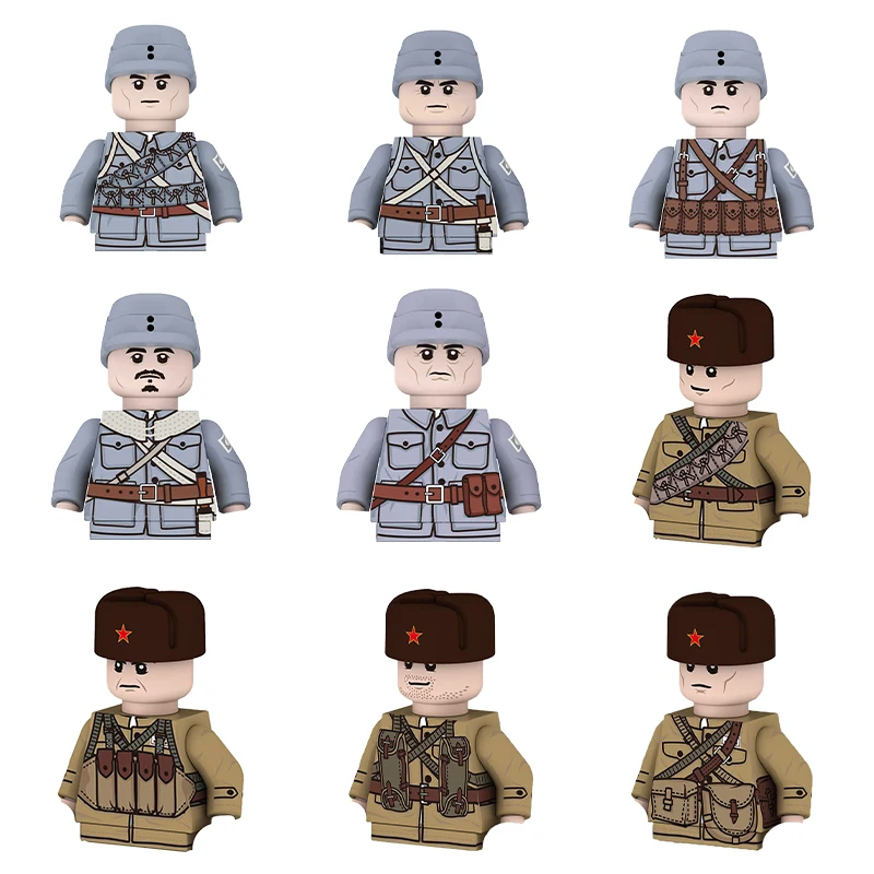 Ww2 Arma Marine Corps Military Army Soldier Figure Sniper Armas Grenade Model Building Blocks Kids Toys Gifts Boys Girls Juguete