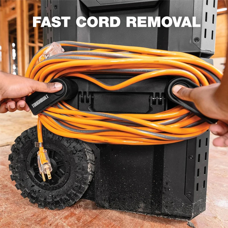 TOUGHBUILT TB-B1-A-31 StackTech Cord Wrap Plastic Special Bobbin Fixing Device Steel Wire Rope Organizer Tool Accessories