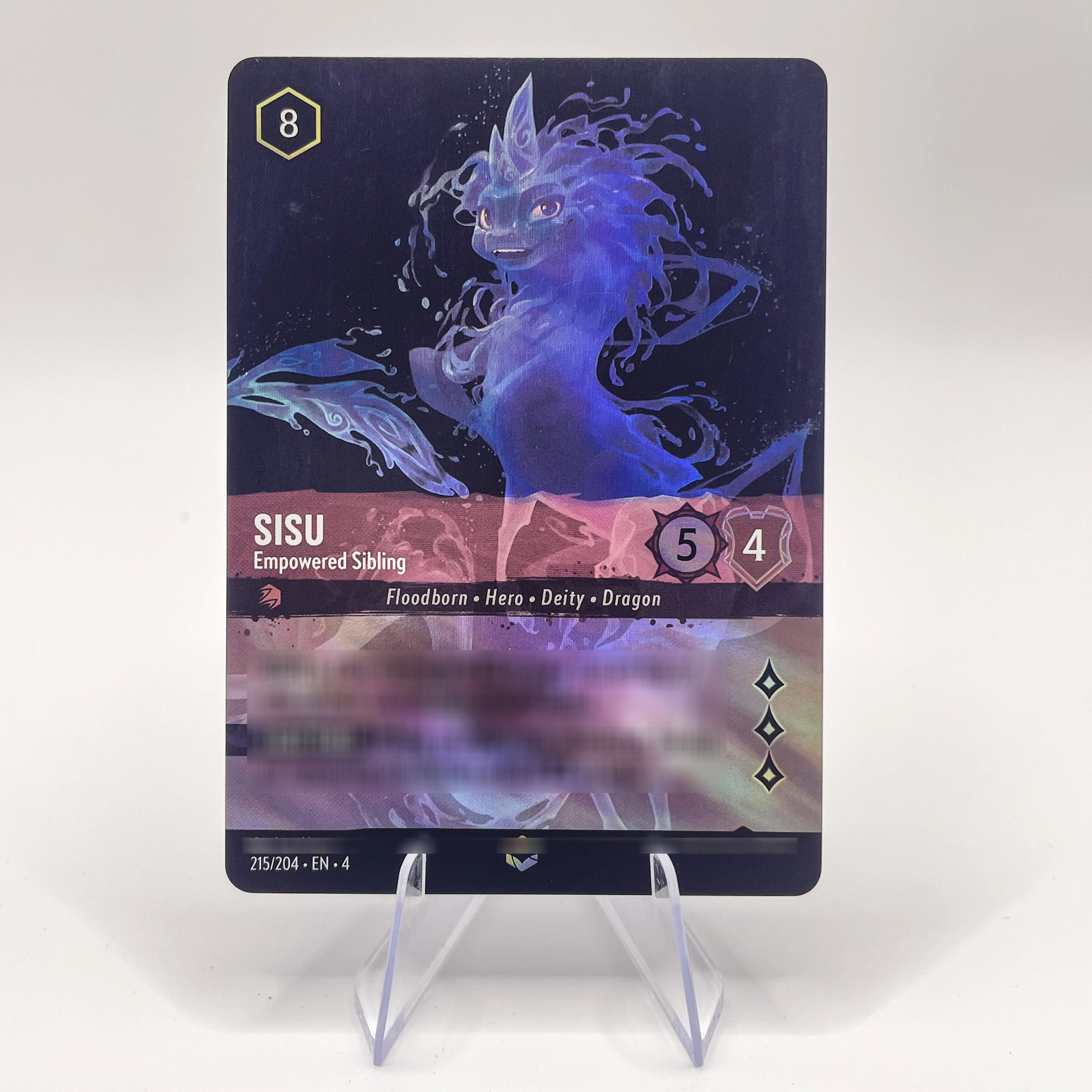 Lorcana Proxy الفصل 4 بطاقات عالية الجودة من رقائق المسحورة ميني مونسي سيسو جوفي أرييل TCG أرواق لعب النسخة الإنجليزية