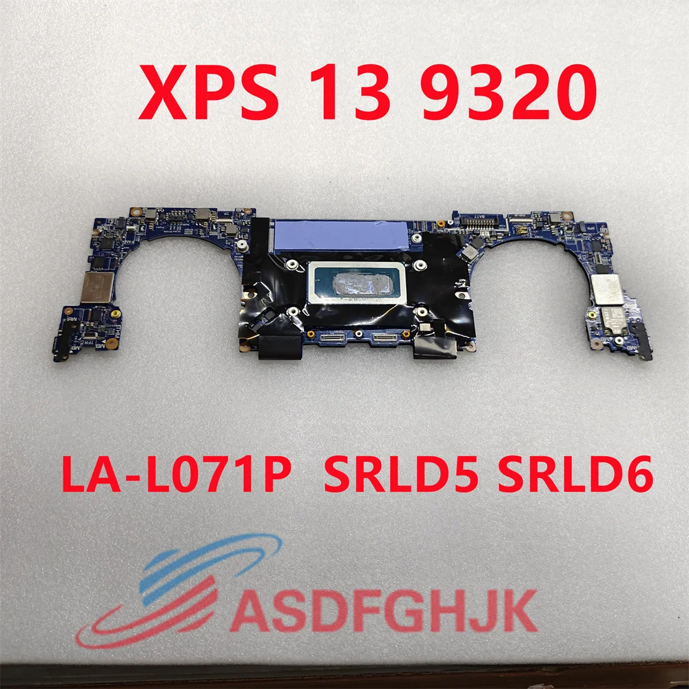 GD031 LA-L071P Mainboard For Dell XPS 13 9320 Laptop Motherboard CPU: I7-1260P SRLD6 RAM: 32GB DDR4 100% Test OK