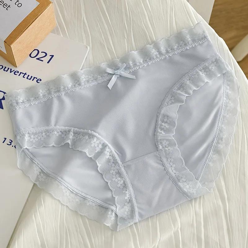 4 ks/sada luxusních květinových výšivek krajkových kalhotek pro ženy, sexy duté spodní prádlo, dámské spodní prádlo, prodyšné kalhotky - náhled 2