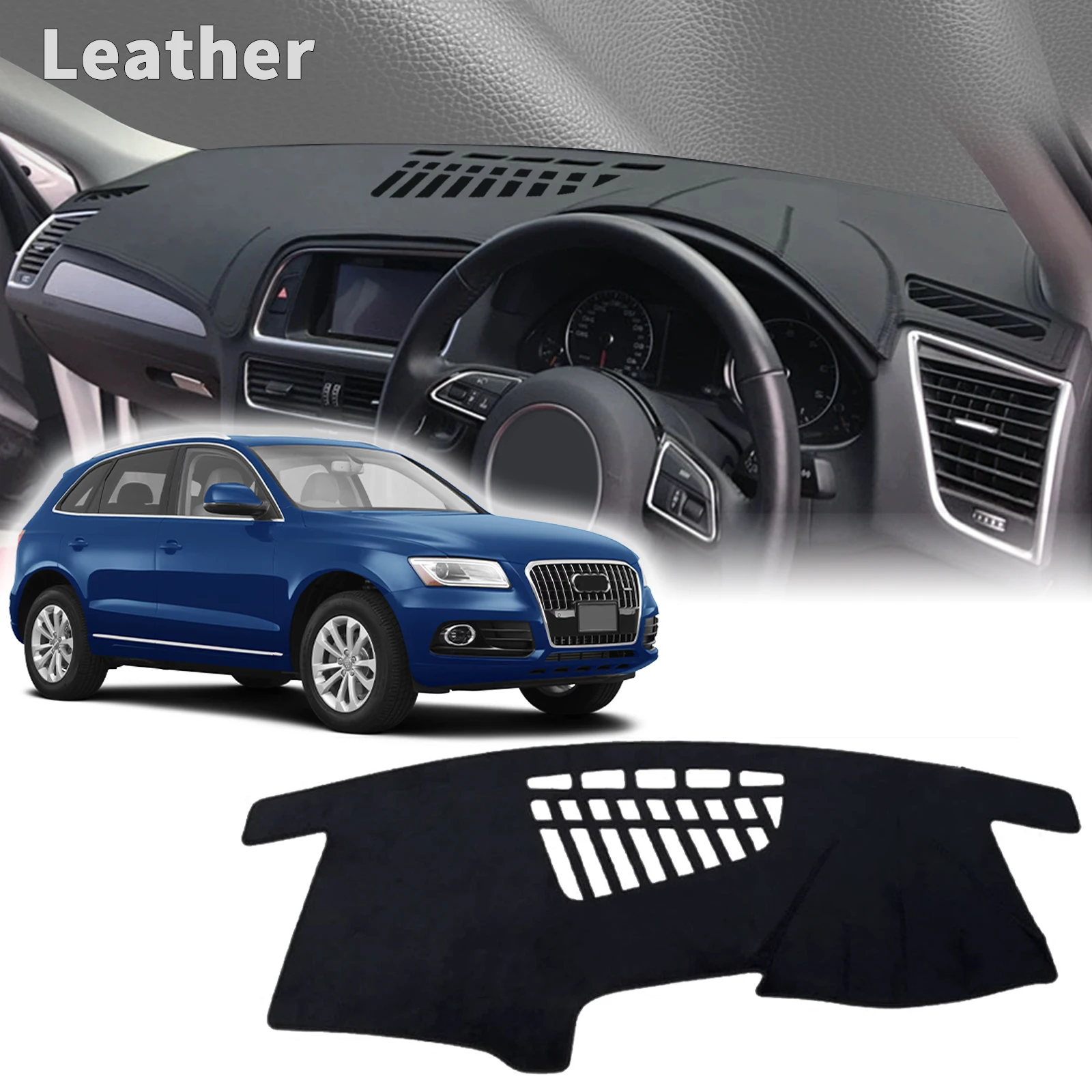 Fit for Audi Q5 8R 2009 2010 2011 2012 2013-2016 Car Accessories Dashmat Protective Carpet Dashboard Cover Pad DashMat Sunshade