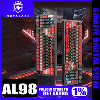 Royal Axe Al98 Wireless Keyboard Magnetic Switch Smart Screen Tri Mode Quick Trigger Gaming Keyboard Custom RGB Pc Gamer Gifts