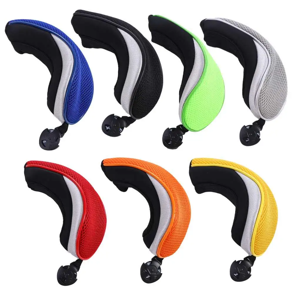 Interchangeable Number Polyester Material Hybrid Color Club Heads Cover Golf Club Headcover