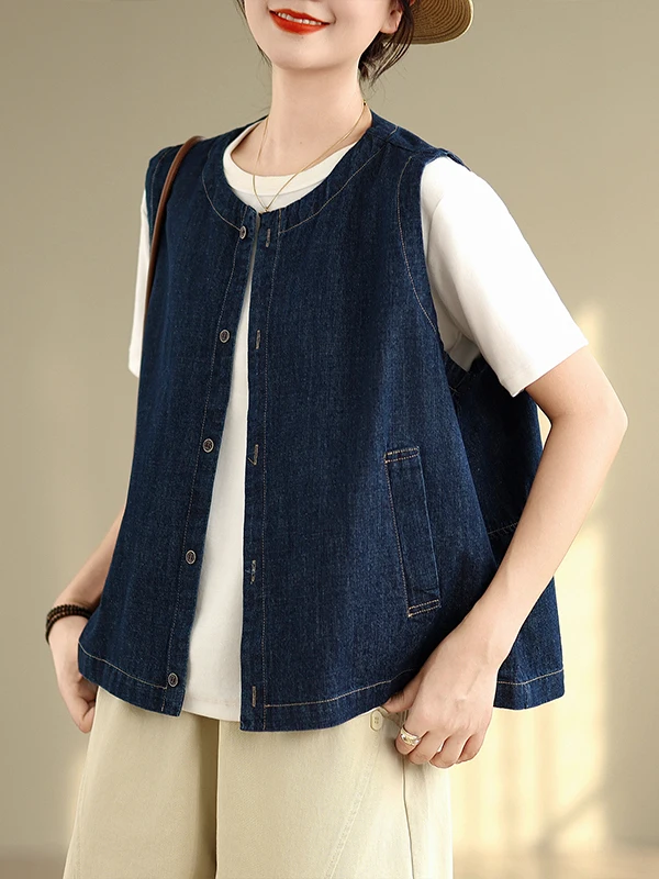 

Художественный джинсовый жилет, женская летняя верхняя одежда, топ на бретелях больших размеров, утягивающий жилет с подкладкой, маленький джинсовый жилет