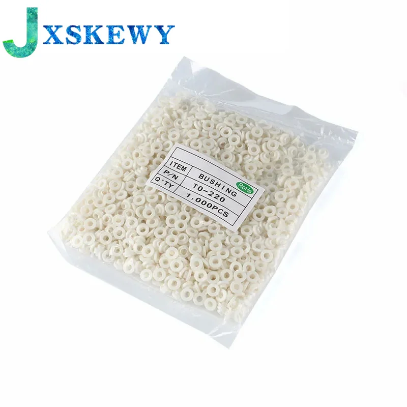 100Pcs or 1000pcs Insulating Tablets  Bushing Transistor Pads Circle TO-220 Insulated Cap Insulation Particle Ring For M3 Screws