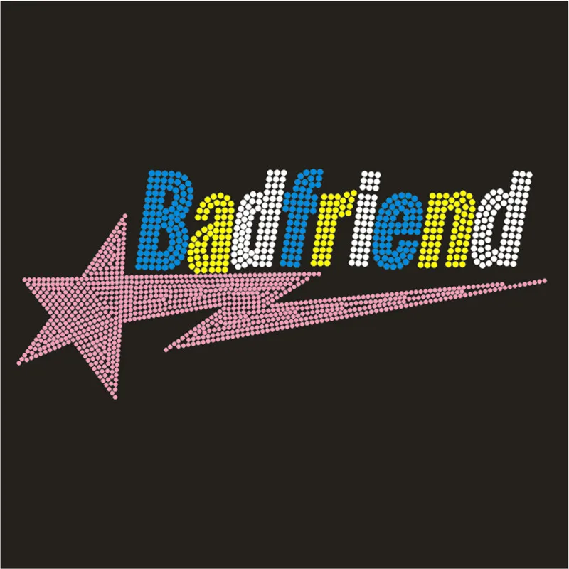 Custom Iron-On Letters Rhinestones Patches for Yoga Pants, Hotfix Transfer, Crystal Stickers, Thermal Strass Motifs, Bling Craft
