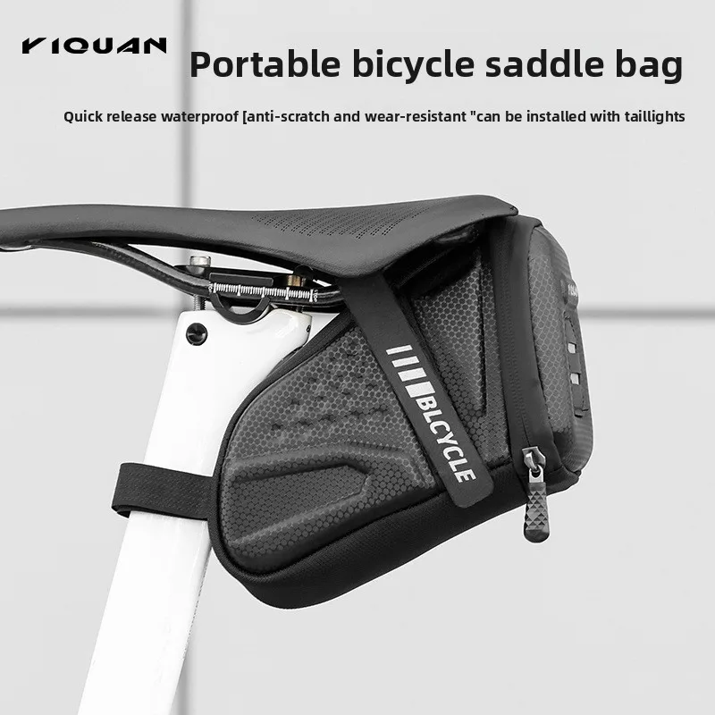 Bolsa trasera para bicicleta, bolsa para SILLÍN, bicicleta de carretera MTB, impermeable, carcasa dura de EVA, bolsa trasera para bicicleta de carretera, bolsa portaherramientas para ciclismo, accesorios para bicicleta
