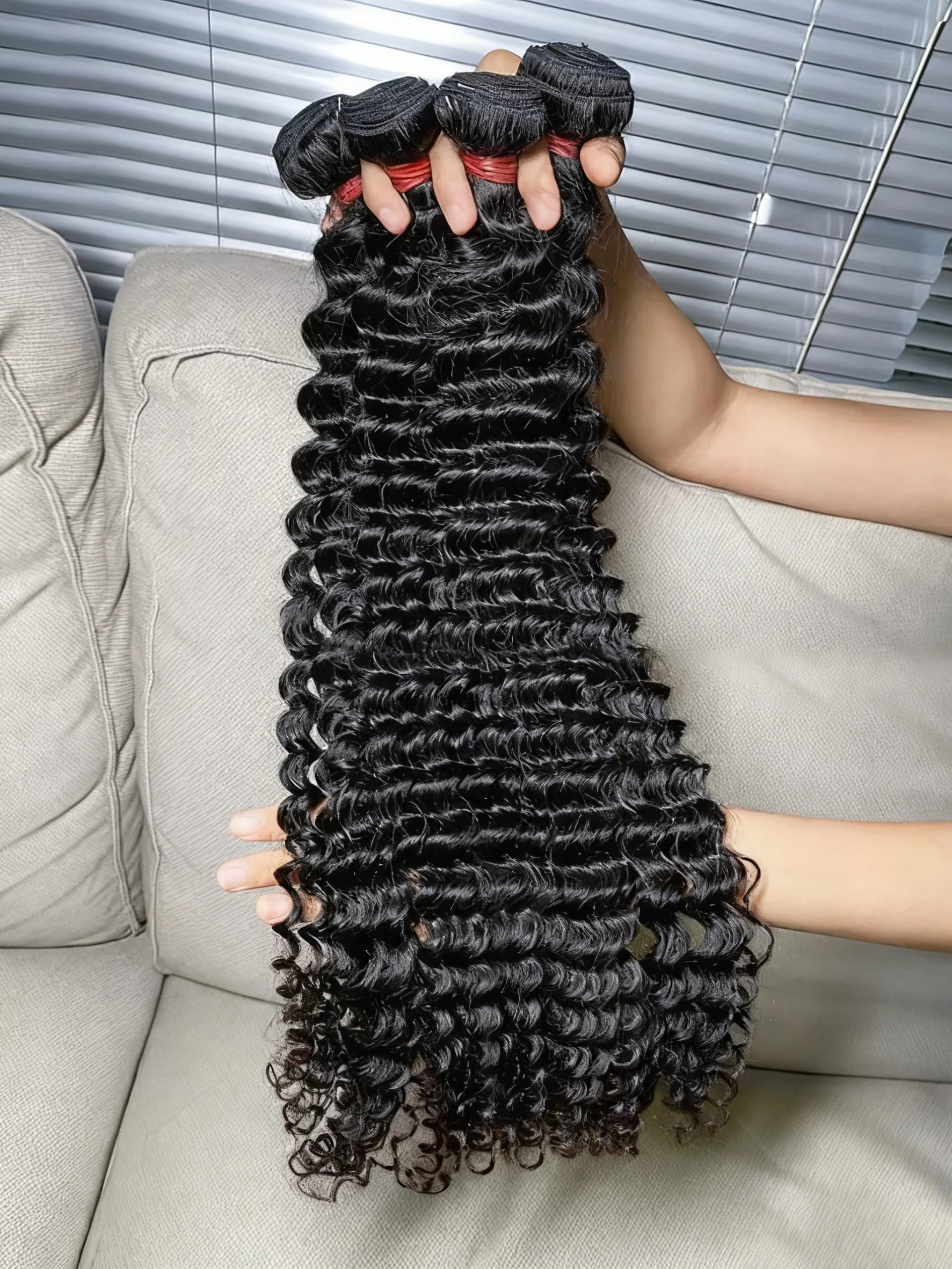 

Моссовые бирманские вьющиеся пучки человеческих волос 30, 32 дюйма, глубокая волна, пучок необработанных волос, 100% необработанные наращивание волос с двойным утком, переплетение