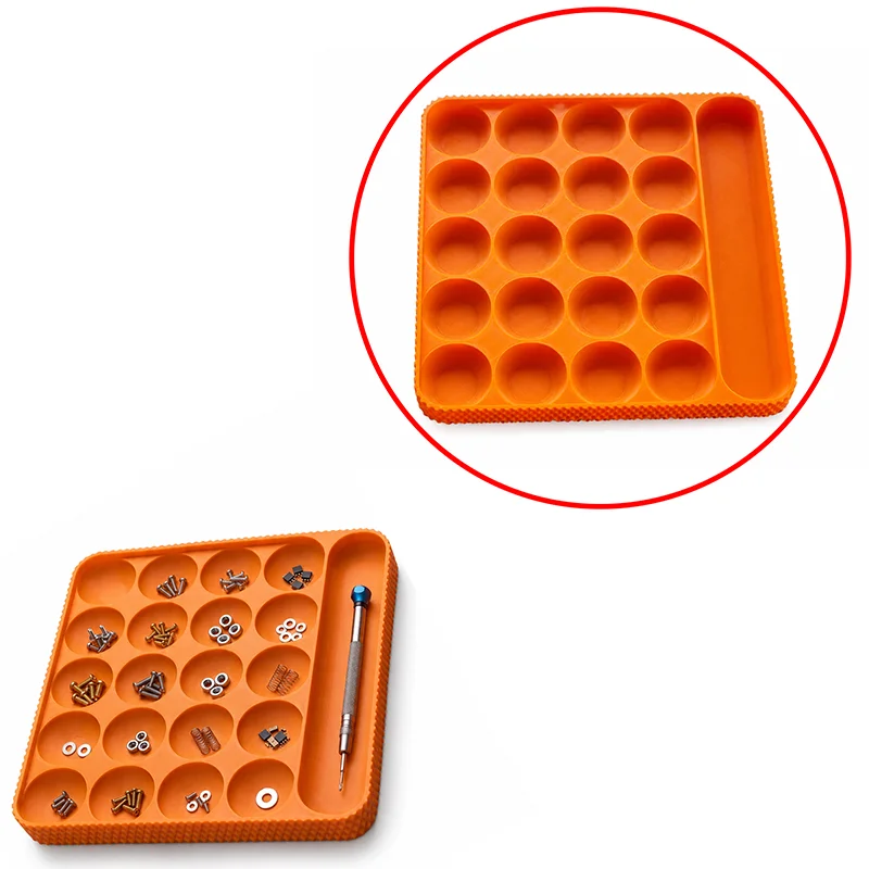 1PCS 3D Printed Tool Storage Tray Screw Nut Organizer Screwdriver Holder RC Car Repair Upgrade Parts Sorting Plate Workbench