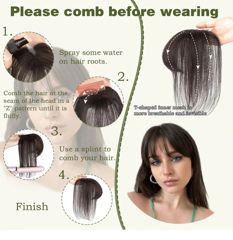 100% Human Hair 7X10cm Butterfly Hairnet Extensions Improve Hair Volume Hair Topper Wig Piece Swiss Lace Pieces Wigs for Women