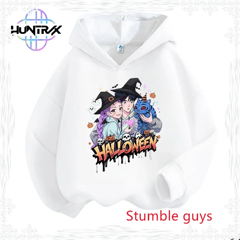 

Kpop Demon Hunters Boys' Anime Hoodie Autumn Rumi Soft Warm Halloween Girls Lightweight Hooded Sweatshirt​