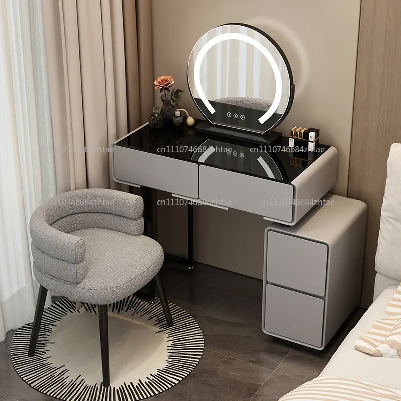 new modern simple dresser cream style makeup table small apartment light luxury dresser rock slab dresser